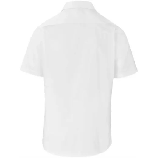 Mens Short Sleeve Milano Shirt White Back